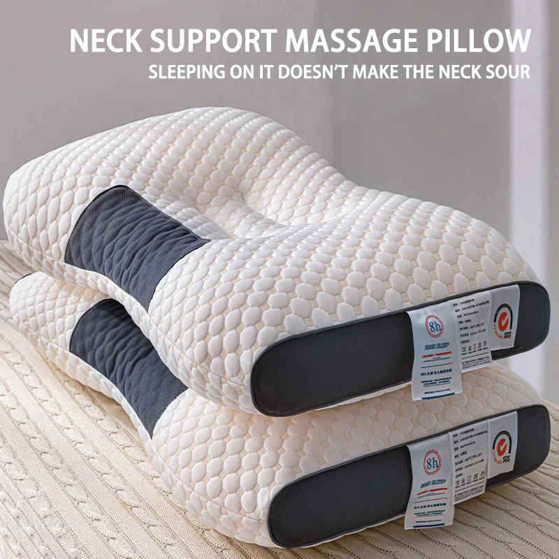 

Cervical Orthopedic Neck Pillow Help Sleep And Protect The Pillow Neck Household Soybean Fiber SPA Massage Pillow For Sleeping