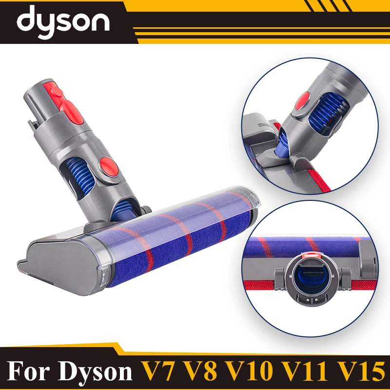 

Brush For Dyson V7 V8 V10 V11 V15 Vacuum Cleaners Parts Cordless Stick Soft Roller Brush Head Replacement