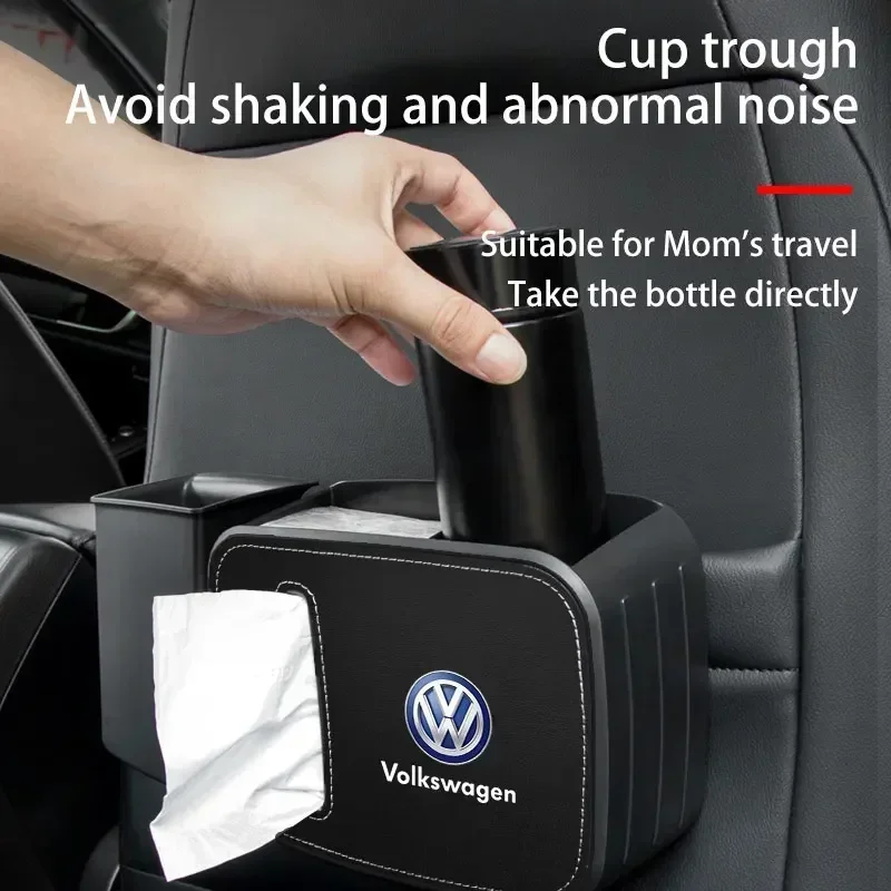 폭스바겐 VW 뉴 제타 VW용 다기능 자동차 시트 백 트래시 캔 수납함 (폭스바겐 VW 제타 P용) 1개