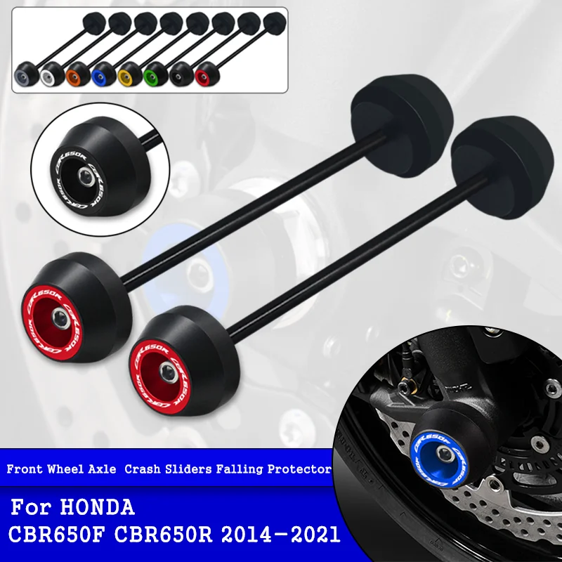 Moto Assale Anteriore Forcella Protezione Ruota Crash Sliders Cap Pad Per Honda Cbr650R Cbr650F Cbr 650R/650F Cbr650 R/F 2014-2022