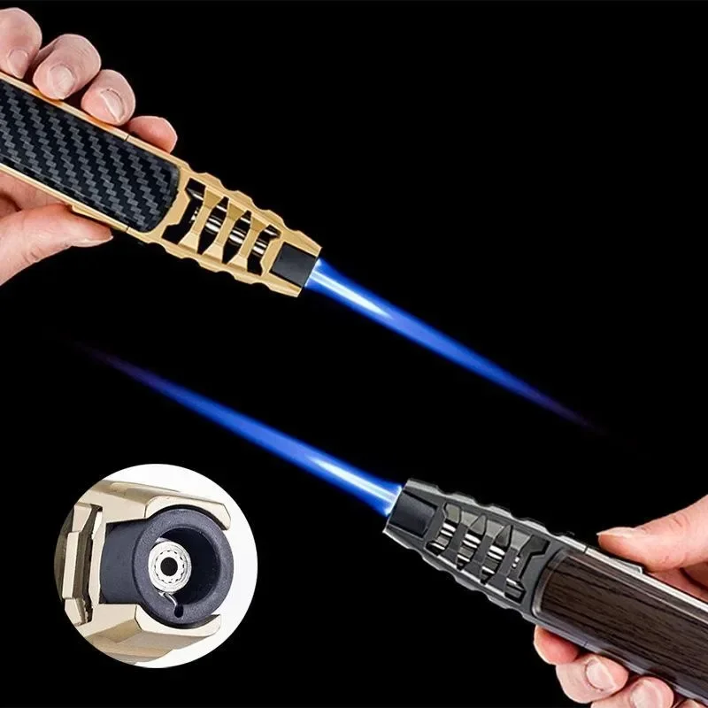 JOBON Metal Outdoor Windproo fGas Lighter Turbine Torch Large Fire Spray Gun Blue Flame Kitchen Barbecue Jewelry Welding Lighter