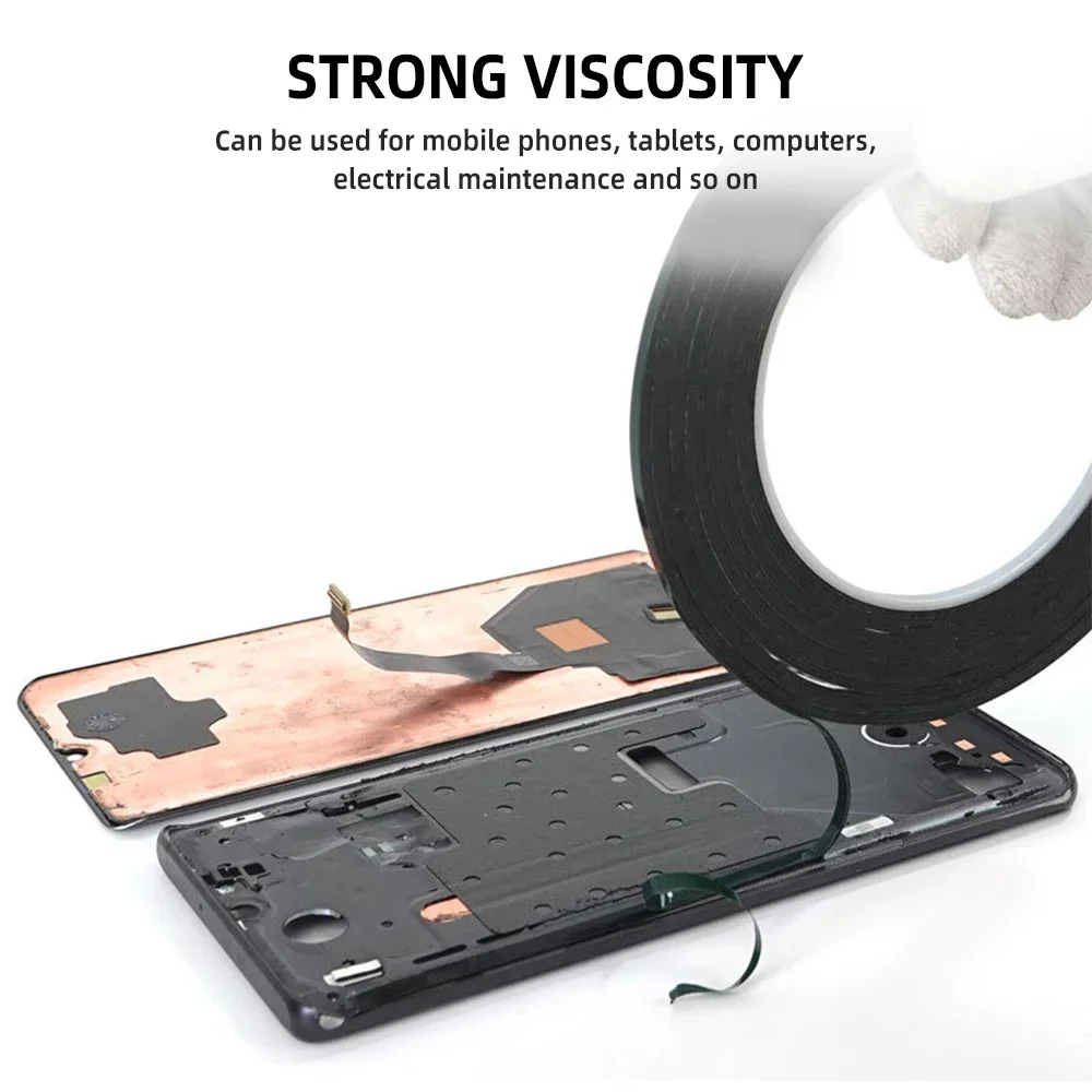 Double Sided Tape 3M Green Film Black Adhesive High Adhesion Computer Mobile Phone Screen Sealing Mobile Phone Repair