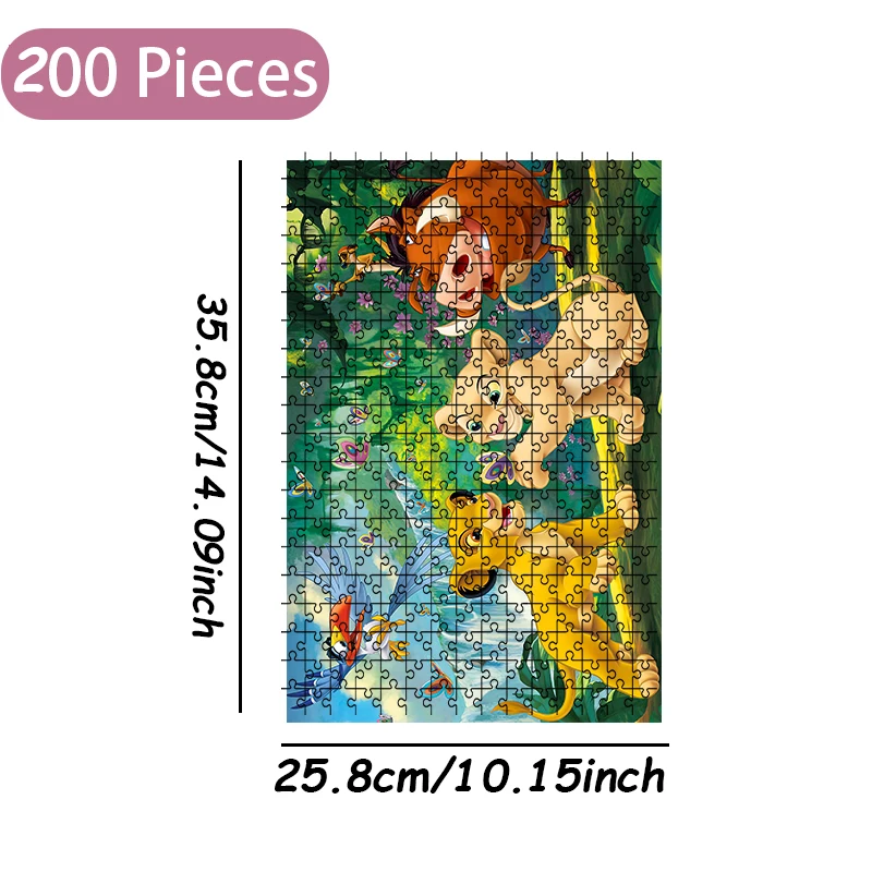 Disney The Lion King Jigsaw Puzzle 108/200/300/500/1000 Pieces Wooden Floor Puzzle High Quality Gift Fun Party Game