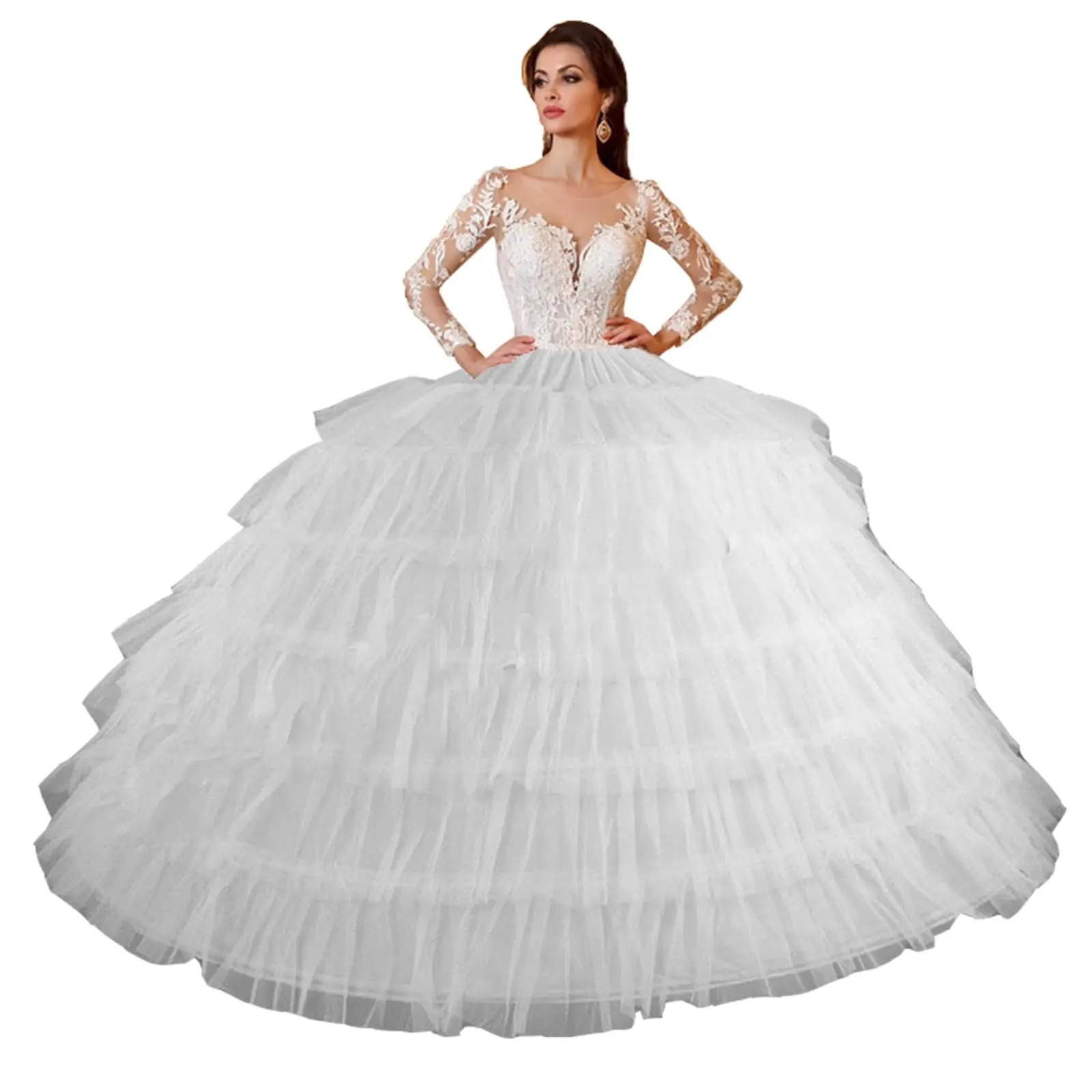Wedding underskirt Ball Gown Hoops Wedding Accessories Petticoat Underskirt Slips Quinceanera Gown for Wedding Dress