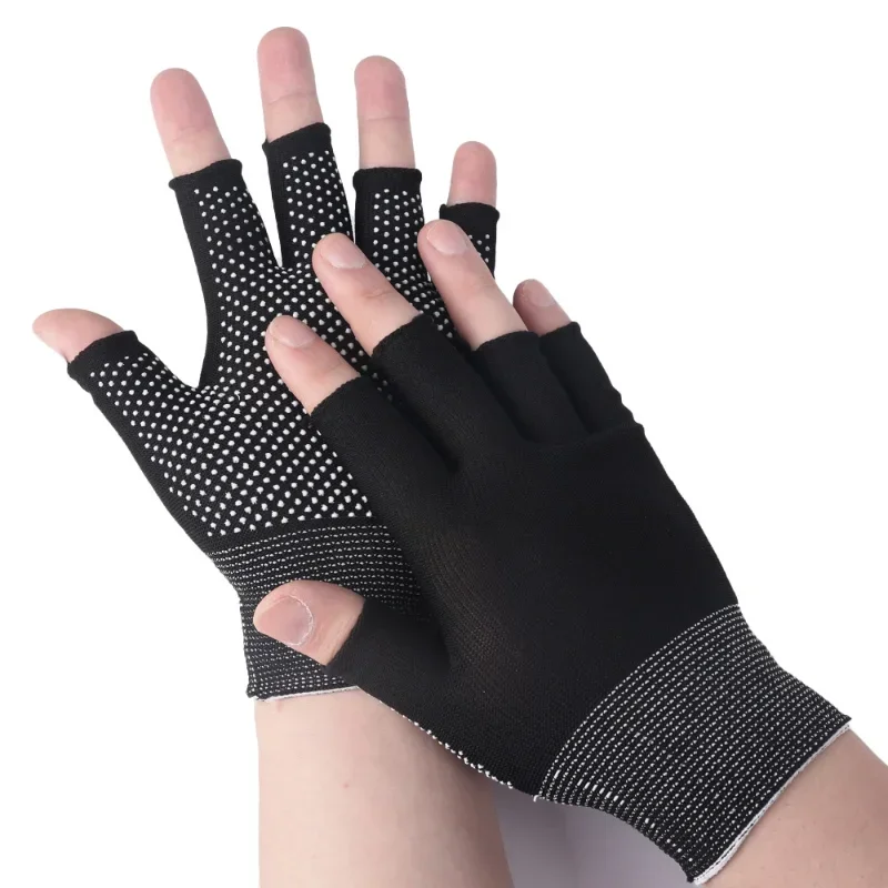 Bicolor Summer  Gloves Half Finger Anti-Slip Anti-sweat Bicycle Hand Gloves Men Women Breathable Road Bike Riding Sports Gloves