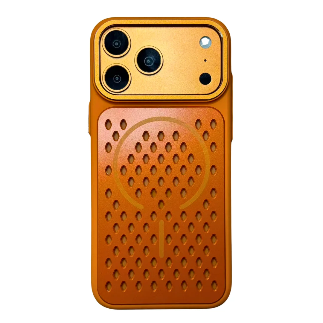 Luxury Cooling Magnetic Phone Case with Breathable TPU Shockproof Cover