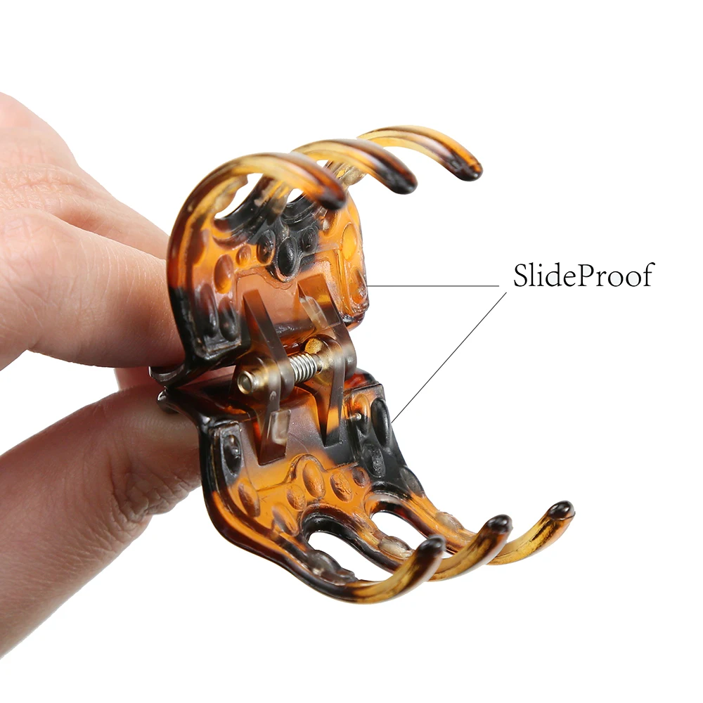 Hair Claw Clips 1.3 Inch Multicolor Medium Size Claws Hair Jaw Clip for Women Classic Style Claw Clip for Girls Thick or 4 Pack hair claw