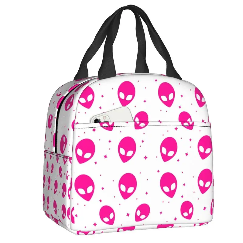 

Розовые и белые Стандартные Контейнеры для ланча, герметичная Термосумка с термоизоляцией в виде НЛО для научной фантастики, офисной работы