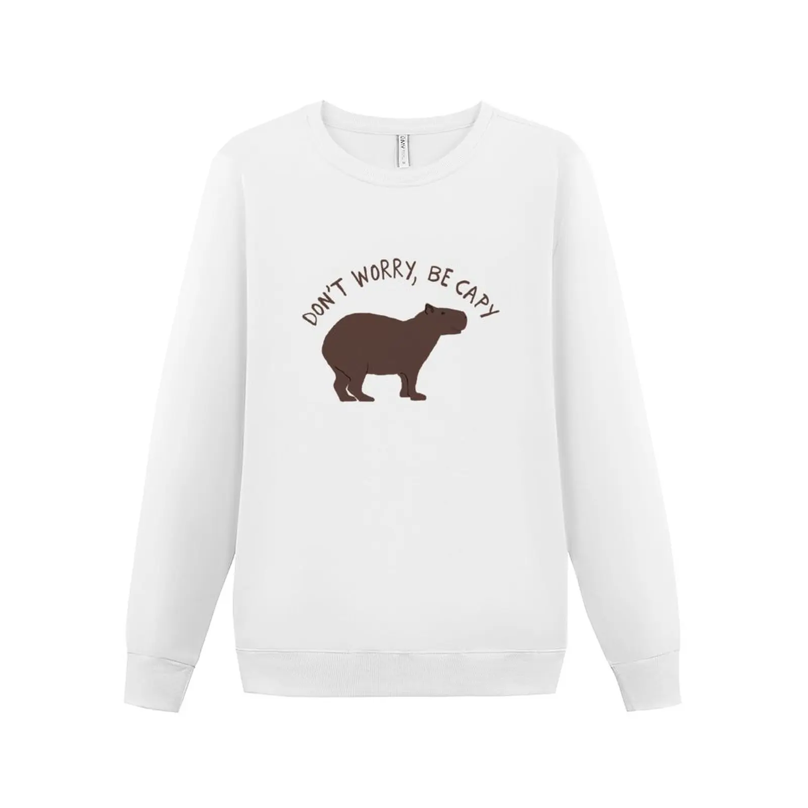 

New Don't Worry, Be Capy (Capybara) Sweatshirt men's sweat-shirt autumn clothes hooded shirt sweatshirt