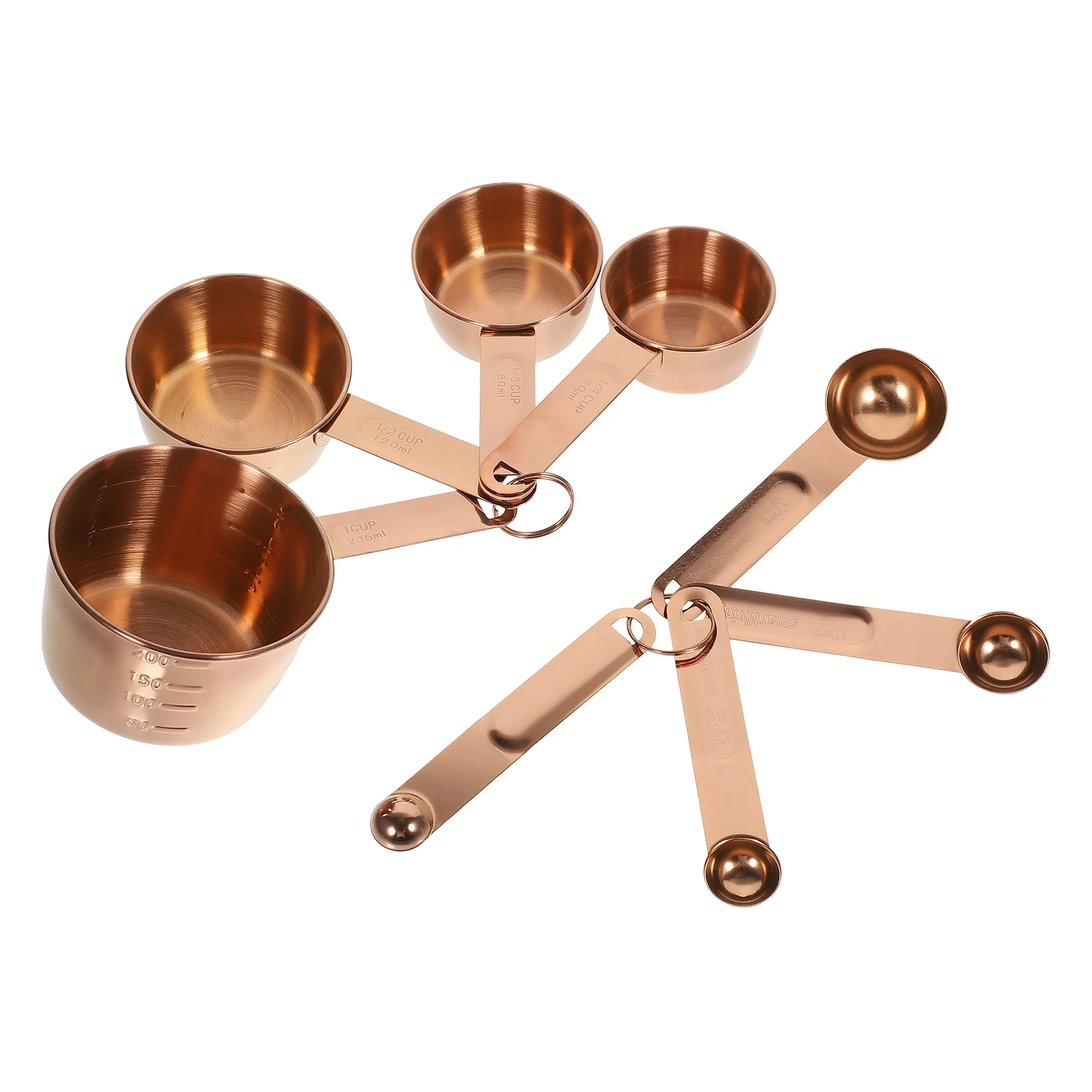 

Measuring Cup Set Stainless Steel Baking Sugar Coffee Beans Kitchen Cups