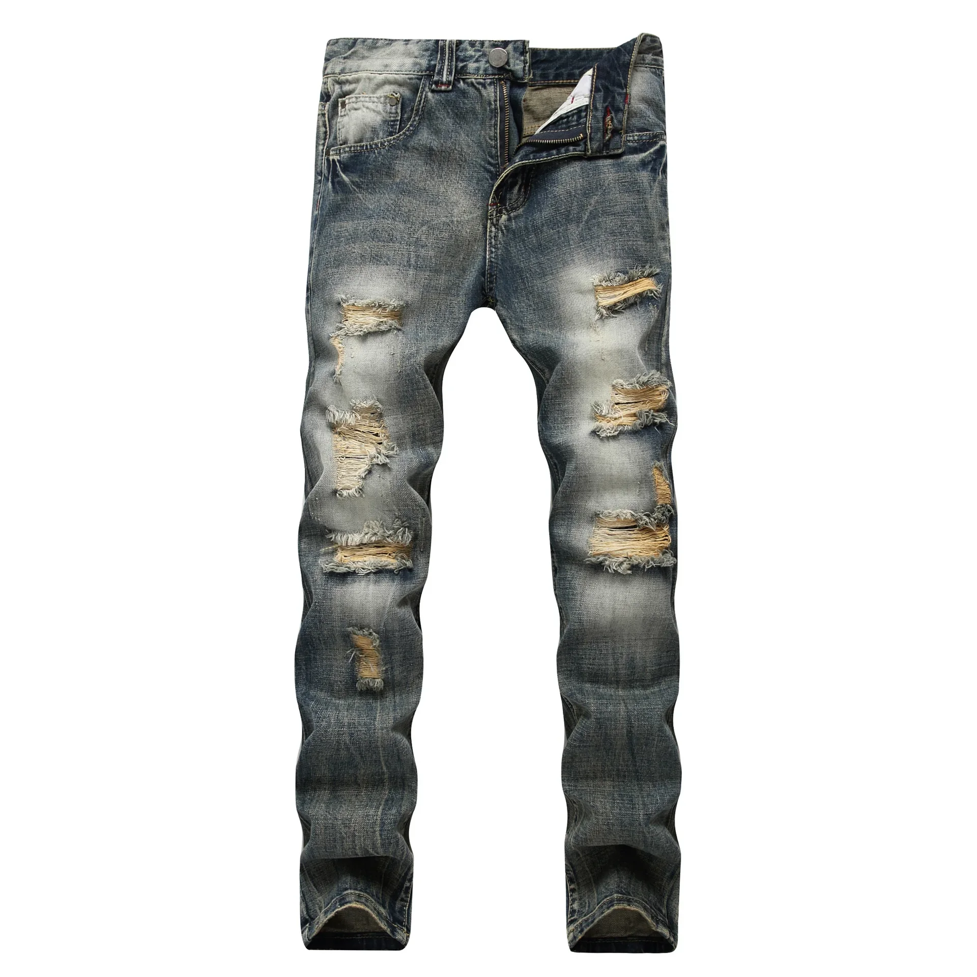 PlatiNum Light Blue Denim Jeans Detail 17
