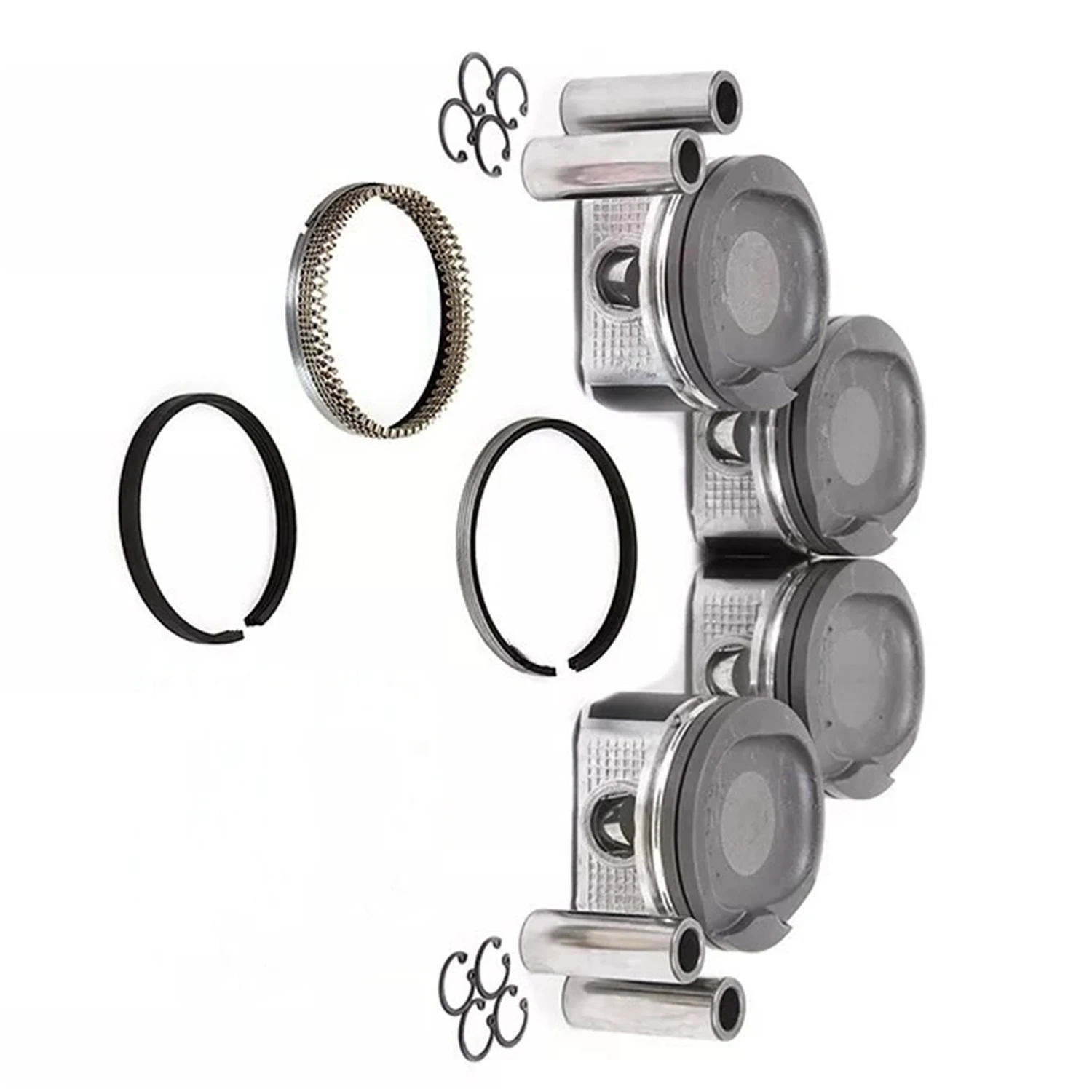 4pc Engine Piston&Rings Set For 00-08 Toyota Celica GT Corolla MR2 Chevrolet 1.8L 1ZZFE Engine Car Accessories Part Replacement