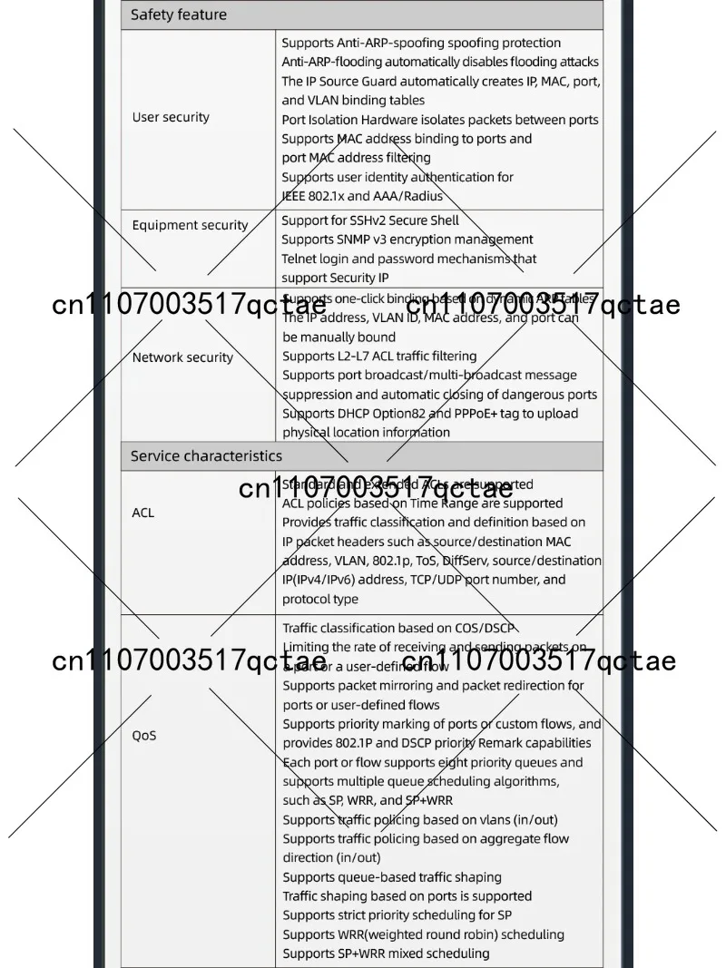 레이어 3 관리형 이더넷 스위치 (8포트 10G RJ45, 정적 라우팅 VLAN, 온도 제어 팬 포함)