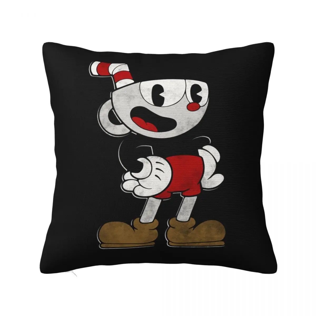 Cuphead Pose Cuphead Pillowcase Printed Fabric Cushion Cover Decoration Pillow Case Cover Home Drop Shipping 45X45Cm