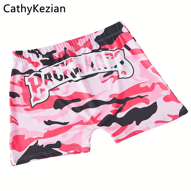 Women Sleep Shorts Sleep Bottoms Pajamas Boxers Pink S M L Letter Printing Painted Design Casual Sports Fitness Sleep Soft Breathable sleep shorts