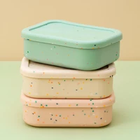 Color KidSilicone Portable Bowl Lunch Box For Baby Microwave Bento Box Feeding Fresh Food Container Feeding Children's Tableware 1