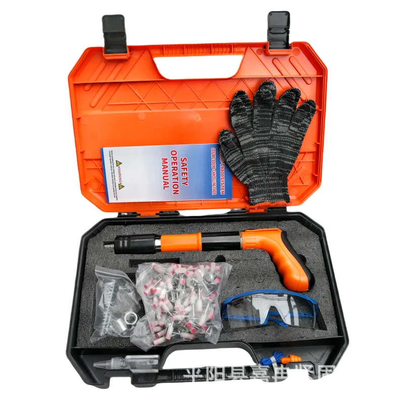 Manual Steel Nail Gun Versatile for Concrete Walls Ceiling Installation Woodwork