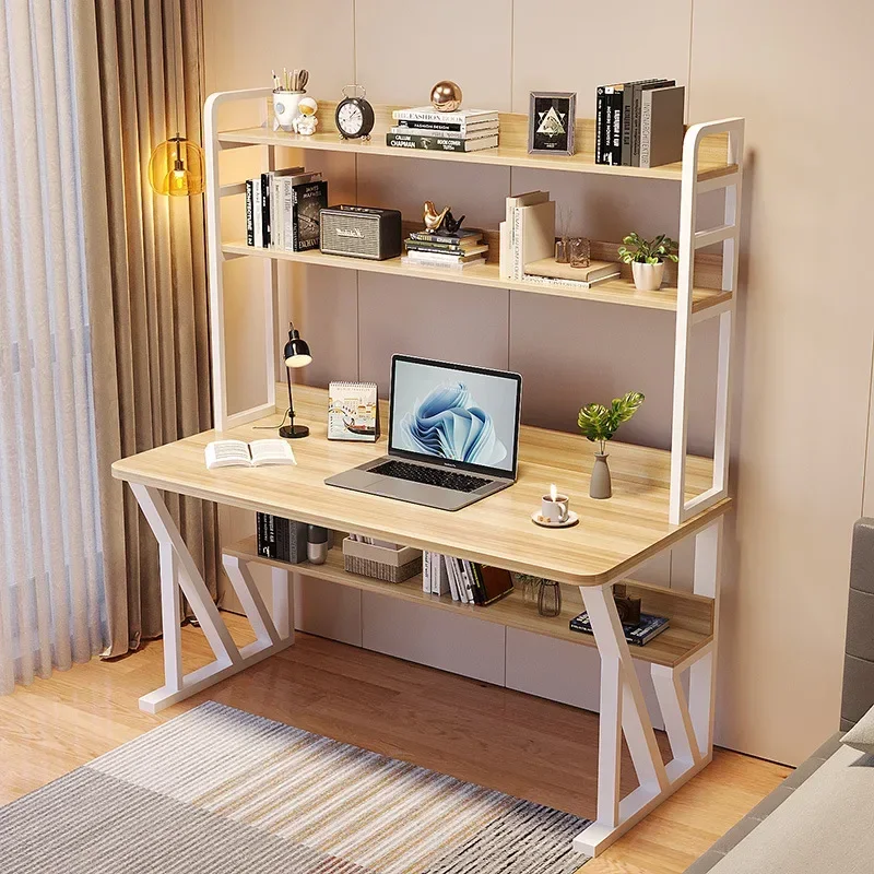 

SH 2023 Year Aoliviya Official New Computer Desktop Table Home Bedroom Desk Bookshelf Combination Simple Integrated Table Studen