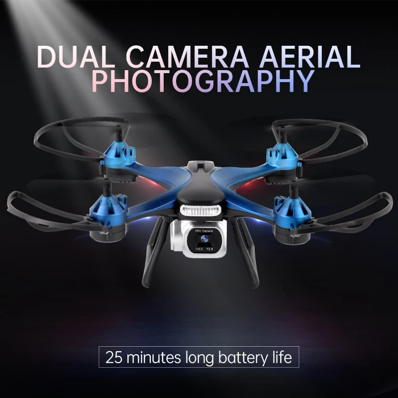 Dwi Dowellin X5 광학 흐름 듀얼 카메라 드론, 충돌 방지 및 낙하 방지 쿼드콥터 리모컨 헬리콥터, 어린이 장난감