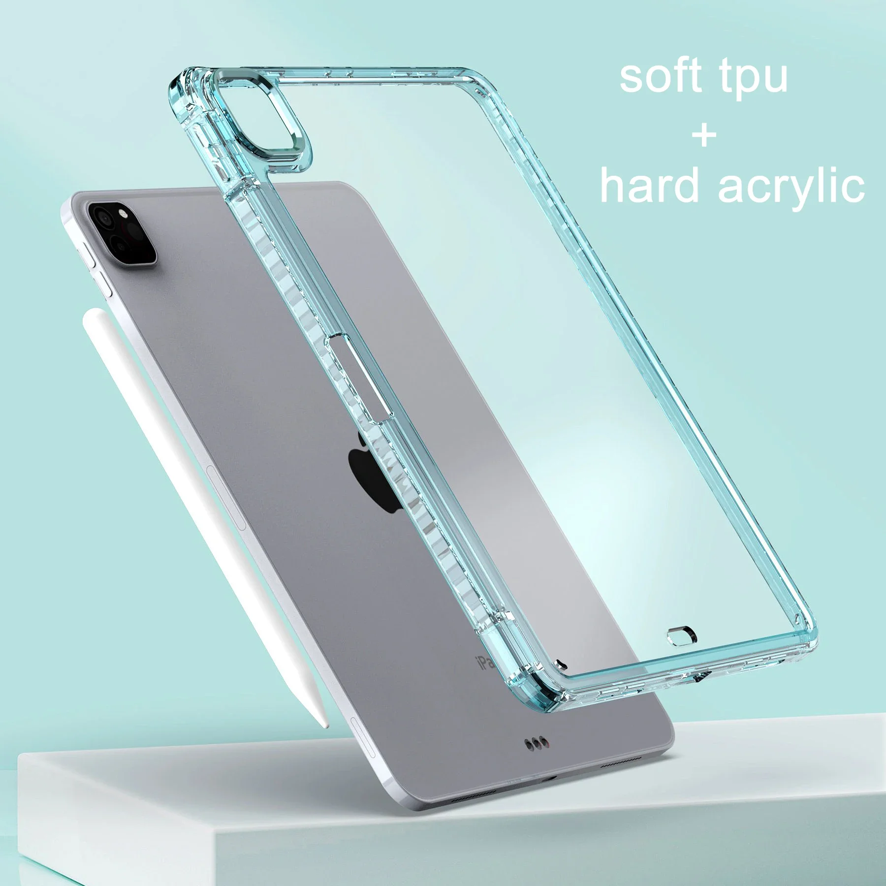 Ultra-Durable Clear Transparent Tablet Case - Shockproof Soft Protective Cover