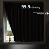 Punch Free Blackout Curtain No-punch Adhesive Easy to Install Portable Insulated Window Curtain for Bedroom Dorm Living Room 1Pc 2