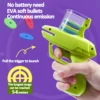 Mini Carrot Flying Disc Launcher Toy Gun Eva Battle Outdoor Multi Person Sports Soft Bullet Gun Safety Carrot Flying Saucer Gun 5
