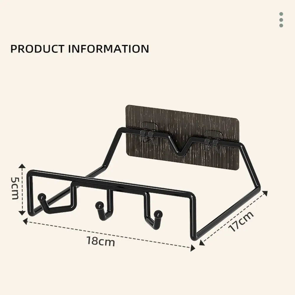 Carbon Steel Wall-Mounted Storage Rack Waterproof Great Load Bearing Bathroom Tissue Box Multifunctional Bathroom Glass Shelf 6