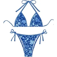 2026 New Halter String Triangle Two Piece Bikini Women Swimwear Female Swimsuit Bathers Bathing Swimming Suit Beachwear Summer - Image 2