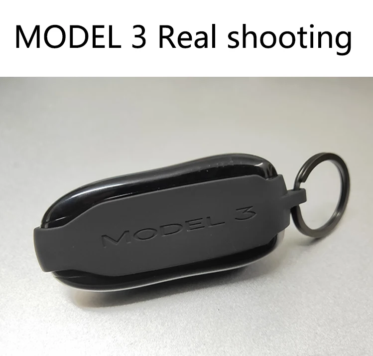 Car Key Fob Case Silicone Cover for Tesla Model 3 Y S X Bikini with Metal Keycha