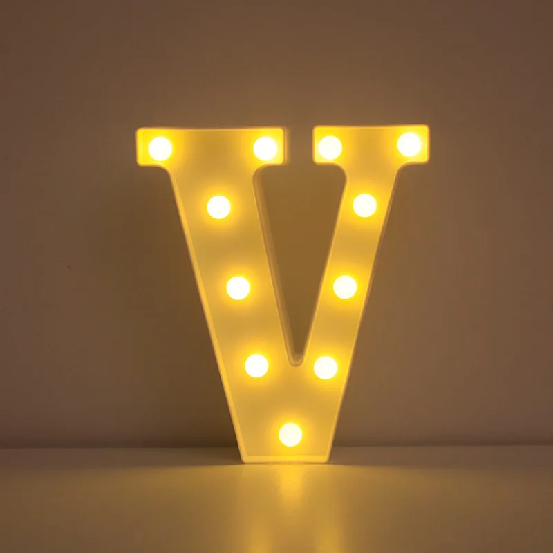 Illuminated LED Alphabet Letter & Number Lamp - Festive Night Light