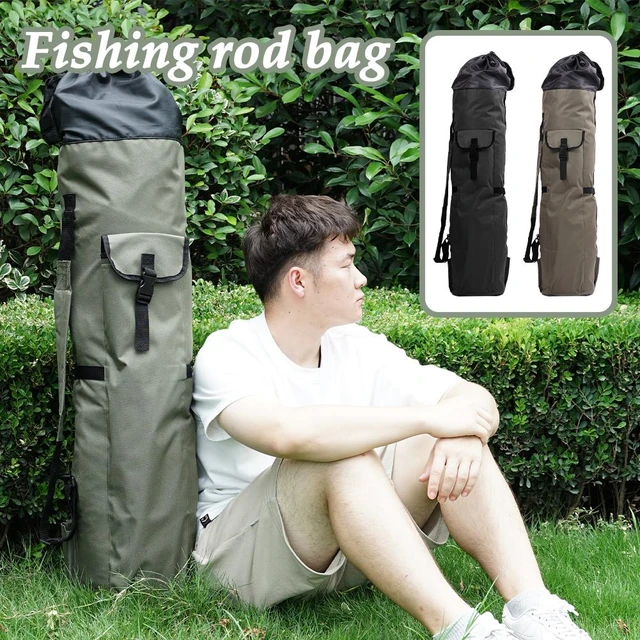 Mochila de pesca para hombre, bolsa de almacenamiento multifuncional para  caña de pescar, impermeable, plegable, de hombro, K5V3 - AliExpress