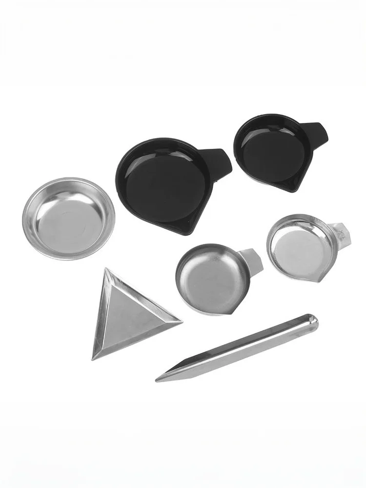 1 Set Weighing Powder Pans Scale Pan For Weigh Liquid Powder Gems Diamond Gemstone Weighing Pan