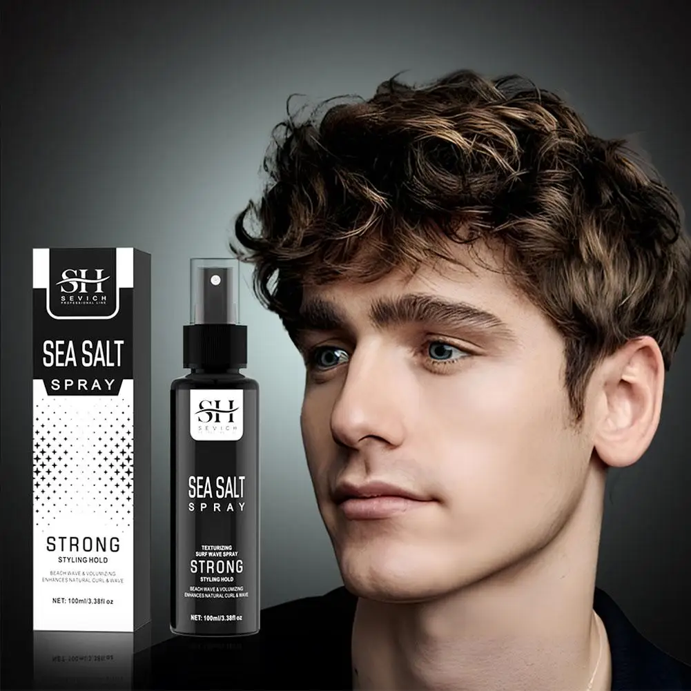 100ml Natural Sea Salt Hair Styling Spray Adds Instant Volume Degreasing Matte Texture Thickening Hair Styling For Men Wome A8G3