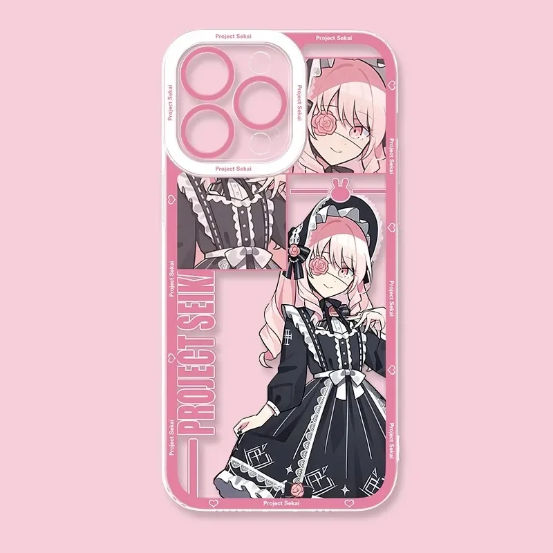 Stylish Transparent Soft TPU Back Cover - Game Project Sekai Edition Phone Case