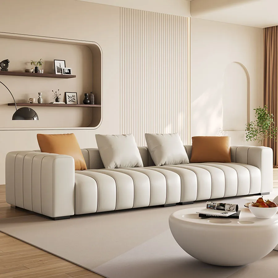 Divano In Stile Italiano Di Lusso Semplice Tessuto In Pelle Singolo Piccolo Angolo Metà Secolo Divano Moderno Grande Divano Cama Mobili Lounge