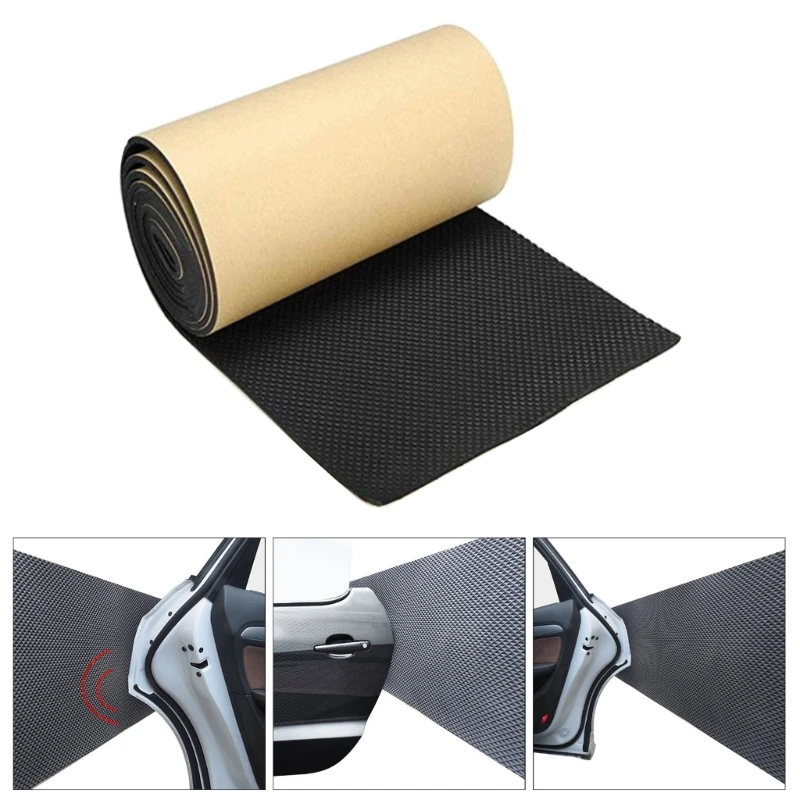 Spurtar Garage Wall Protectors, 2m X 20cm X 1,5 Cm,Self Adhesive,Eva Foam Sheet Car Door Edge Protector, High Density Wavy Mat Garage Wall Padding Bumper Guards, Car Essentials