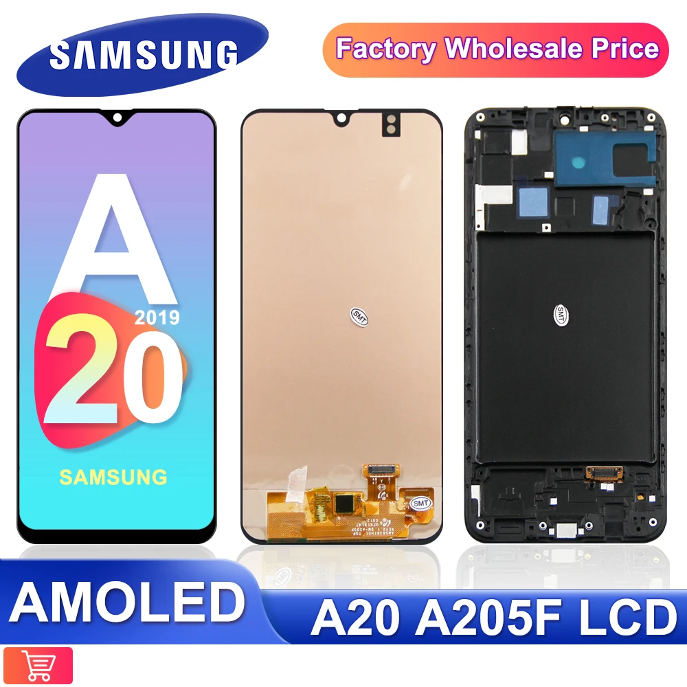 Super Amoled 6.4'' A20 Lcd For Samsung 