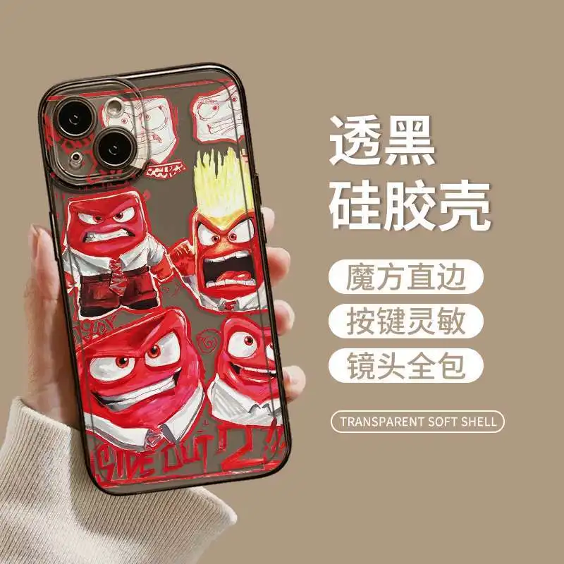 thumbnail image 1 of Disney-funda de teléfono móvil con dibujos animados para niñas, carcasa protectora de dibujos animados Kawaii Inside Out 2, iPhone 15, 14, 13 Plus, Pro Max, juguetes de decoración, 1 of 5