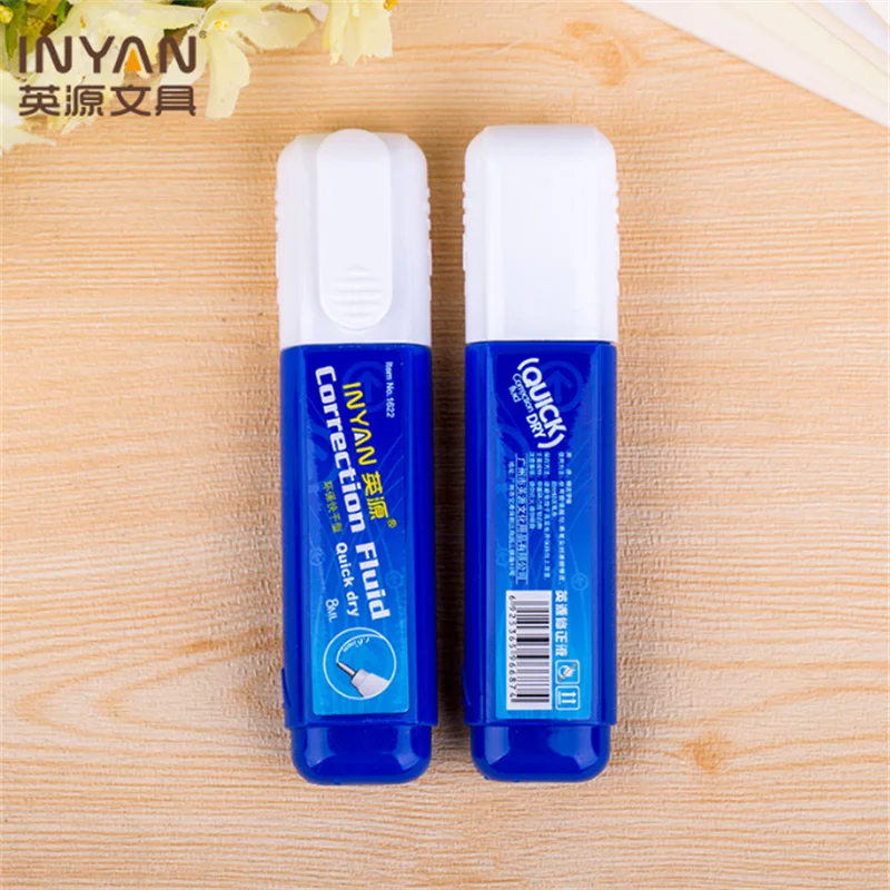 Quick Drying Correction Fluid 8ml Large Capacity Strong Coverage Correction Fluid Student Writing Error Correct School Supplies images - 6