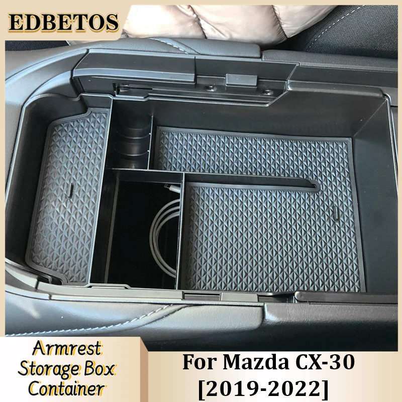 

Автомобильный подлокотник, центральный ящик для хранения, контейнер для перчаток, органайзер для Mazda чехол 2019 2020 2021 2022
