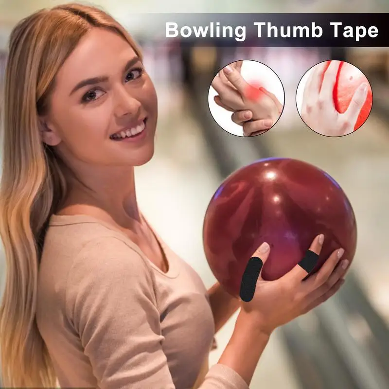Bowling Accessories 20pcs Bowling Thumb Tape Bowling Finger Tape Protective Performance erformance Elastic for Accessories