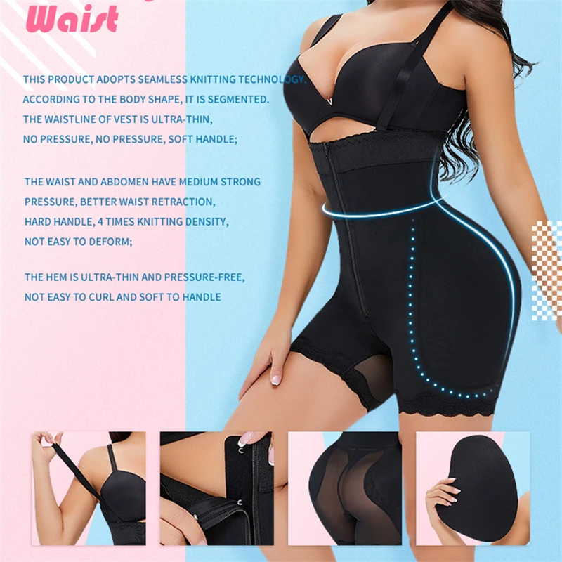 Culotte Remonte Fesses, Taille Haute Grande Taille Push Up Pour Culotte Fesse Invisible Panty, Culotte RembourréE Fesse, Panty Gainant Invisible
