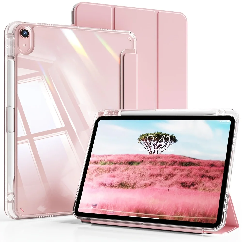 Magnetic Flip Smart Transparent Tablet Cover