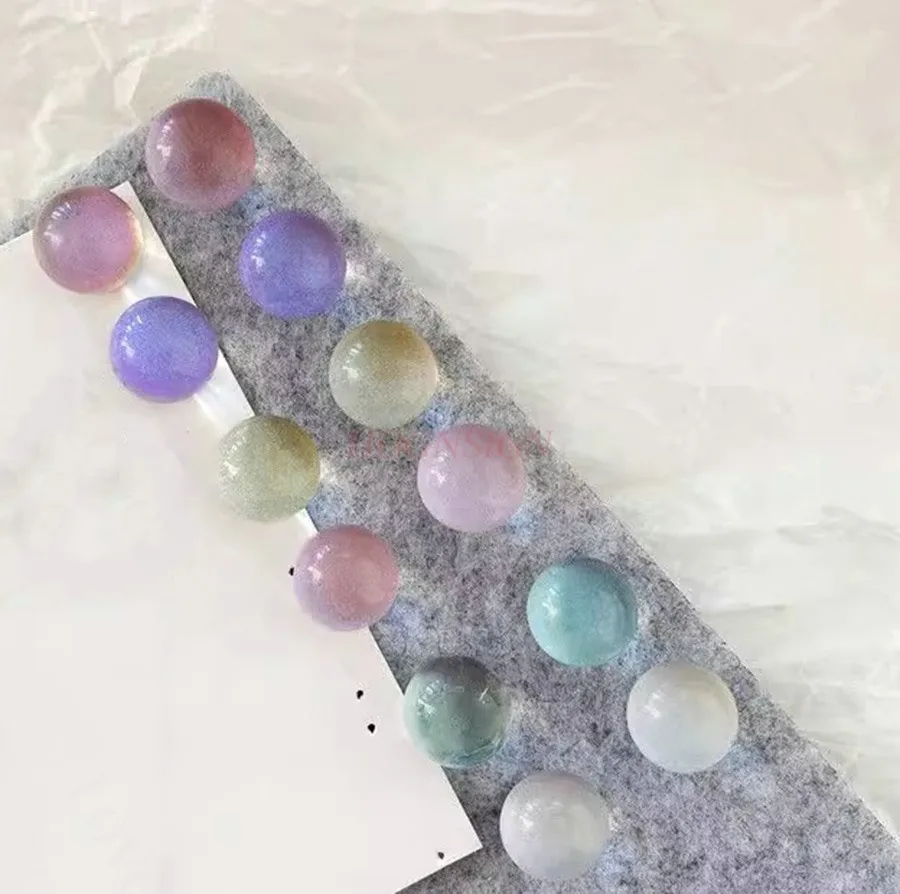 12pcs 별이 빛나는 하늘 투명 반짝 이는 핑크 엄지 사진 장식 펠트 부드러운 나무 보드 조기 교육 메시지 보드