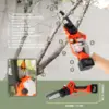 Cordless Pruning Shears Foot High Reach Extension Pole, Tool Belt, 2 Pack Lithium Batteries, SK5 Blade 4