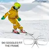 Ski Goggle Glasses Insert Adjustable Prescription Lenses Carrier Flexible Bendable Inner Frame For Glasses Wearers Outdoor 3