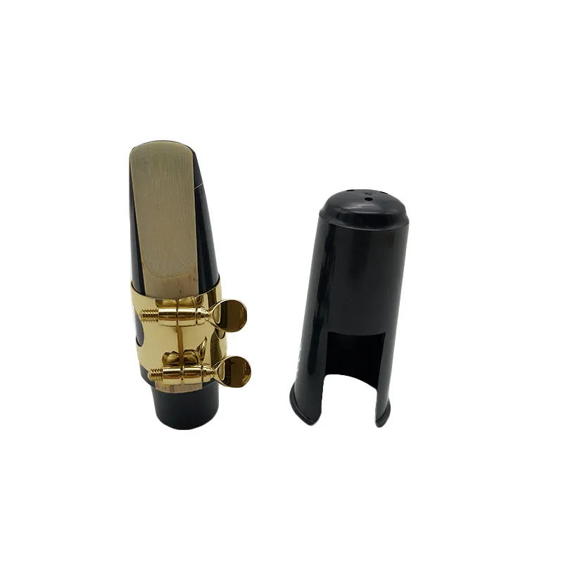 Alto Drop E Saxophone Mouthpiece Set Mouthpiece Metal Clip Reed Reed Mouthguard Cap