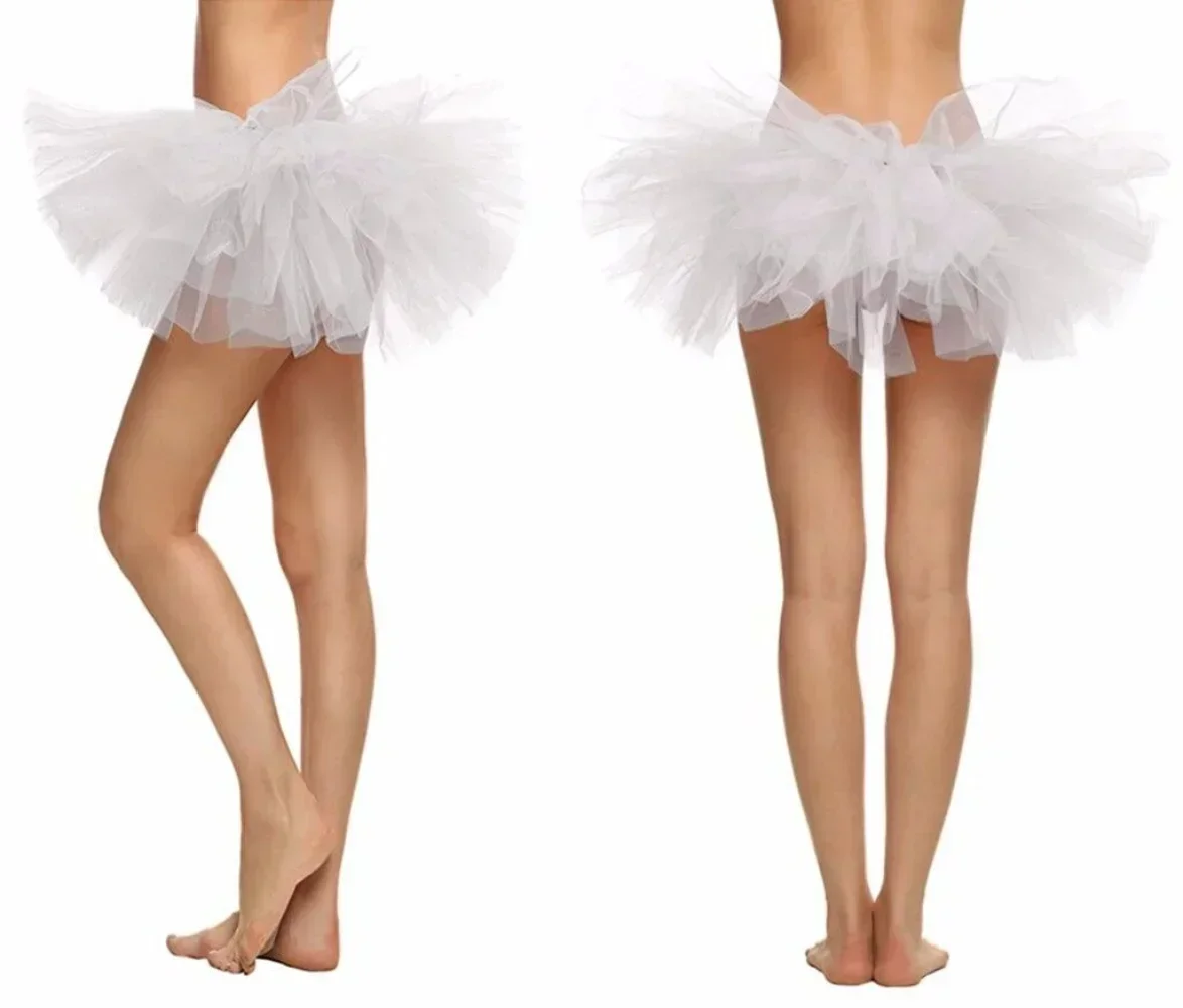 Sexy Adult Women's Half Skirt 5 Layers Tulle Puffy Skirt Ballet Short  Party Nightclub Mini Skirt Performance Event Costume 3