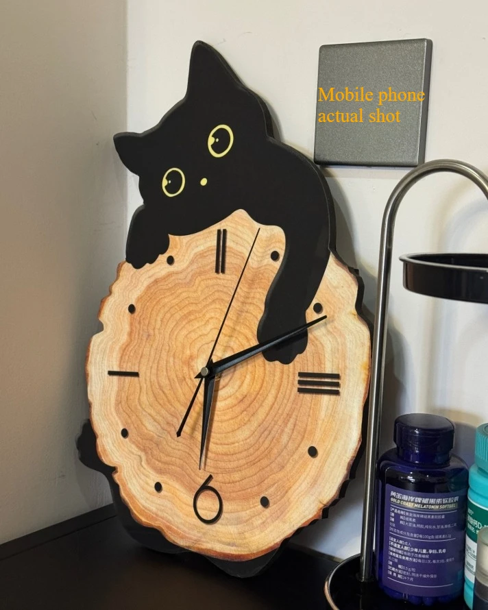 Cartoon Cat Swing Wall Clock 6