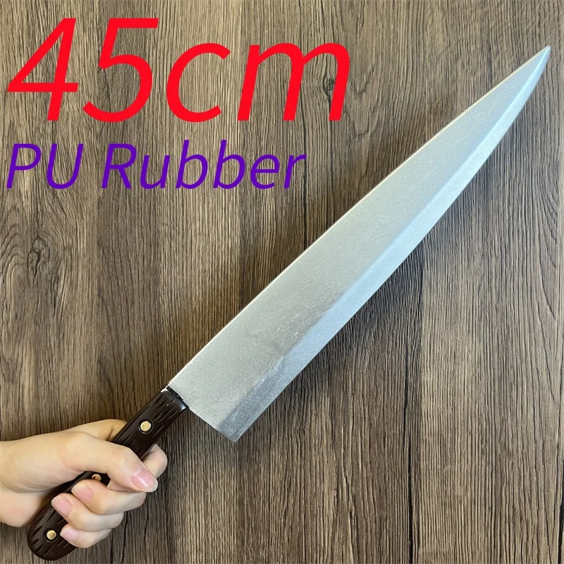 Gasai yuno faca curta halloween adereços assustadores cosplay faca de cozinha armas 1:1 rpg presente segurança presentes de borracha do plutônio